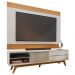 Rack Para Sala Venice com Painel Para TV 75 Pol Cairo C04 Off White Matte Freijó - Lyam Decor