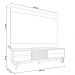 Rack Para Sala Venice com Painel Para TV 75 Pol Cairo C04 Off White Matte Freijó - Lyam Decor