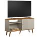 Rack Para Sala de Estar TV 50 Pol 120cm Pés Palito Odem L05 Nature Off White - Lyam Decor