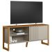 Rack Para Sala de Estar TV 55 Pol 141cm Golden L05 Nature Off White - Lyam Decor