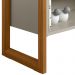 Rack Para Sala de Estar TV 55 Pol 141cm Golden L05 Nature Off White - Lyam Decor
