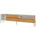 Rack Para Sala de Estar TV 60 Pol 224cm Industrial Sorah D03 Freijó Off White - Lyam Decor