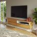 Rack Para Sala de Estar TV 60 Pol 224cm Industrial Sorah D03 Freijó Off White - Lyam Decor