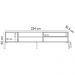 Rack Para Sala de Estar TV 60 Pol 224cm Industrial Sorah D03 Freijó Off White - Lyam Decor