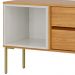 Rack Para Sala de Estar TV 60 Pol 224cm Industrial Sorah D03 Freijó Off White - Lyam Decor