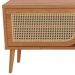 Rack Para Sala de Estar TV 60 Pol Porta Tela Natural 220cm Core D03 Freijó - Lyam Decor