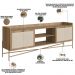Rack Para Sala de Estar TV 65 Pol 183cm Industrial Indy A03 Hanover Dourado - Lyam Decor
