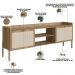 Rack Para Sala de Estar TV 65 Pol 183cm Pés Madeira Moss A03 Hanover Roble - Lyam Decor