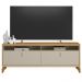 Rack Para Sala de Estar TV 70 Pol 160cm Naomi L05 Tauari Off White Fosco - Lyam Decor