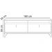 Rack Para Sala de Estar TV 70 Pol 160cm Naomi L05 Tauari Off White Fosco - Lyam Decor