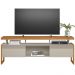 Rack Para Sala de Estar TV 70 Pol 180cm Esmirna L05 Nature  Off White - Lyam Decor