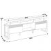 Rack Para Sala de Estar TV 70 Pol 180cm Esmirna L05 Nature  Off White - Lyam Decor