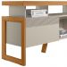 Rack Para Sala de Estar TV 70 Pol 180cm Esmirna L05 Nature  Off White - Lyam Decor