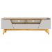 Rack Para Sala de Estar TV 70 Pol 180cm Morello B02 Off White Naturalle - Lyam Decor