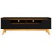 Rack Para Sala de Estar TV 70 Pol 180cm Morello B02 Preto Fosco Naturalle - Lyam Decor