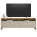 Rack Para Sala de Estar TV 75 Pol 182cm Naomi L05 Tauari Off White Fosco - Lyam Decor