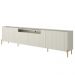 Rack Para Sala de Estar TV 75 Pol 4 Portas Brise Pés Industrial Dourado Alef I03 Luna - Lyam Decor