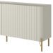 Rack Para Sala de Estar TV 75 Pol 4 Portas Brise Pés Industrial Dourado Alef I03 Luna - Lyam Decor