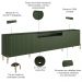 Rack Para Sala de Estar TV 75 Pol 4 Portas Brise Pés Industrial Dourado Alef I03 Musgo - Lyam Decor