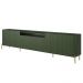 Rack Para Sala de Estar TV 75 Pol 4 Portas Brise Pés Industrial Dourado Alef I03 Musgo - Lyam Decor
