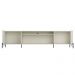 Rack Para Sala de Estar TV 75 Pol 4 Portas Brise Pés Industrial Preto Alef I03 Luna - Lyam Decor