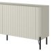 Rack Para Sala de Estar TV 75 Pol 4 Portas Brise Pés Industrial Preto Alef I03 Luna - Lyam Decor