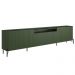 Rack Para Sala de Estar TV 75 Pol 4 Portas Brise Pés Industrial Preto Alef I03 Musgo - Lyam Decor
