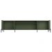 Rack Para Sala de Estar TV 75 Pol 4 Portas Brise Pés Industrial Preto Alef I03 Musgo - Lyam Decor