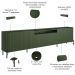 Rack Para Sala de Estar TV 75 Pol 4 Portas Brise Pés Industrial Preto Alef I03 Musgo - Lyam Decor