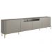 Rack Para Sala de Estar TV 75 Pol 4 Portas Pés Industrial Dourado Alef I03 Grigio - Lyam Decor