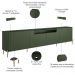 Rack Para Sala de Estar TV 75 Pol 4 Portas Pés Industrial Dourado Alef I03 Musgo - Lyam Decor