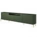 Rack Para Sala de Estar TV 75 Pol 4 Portas Pés Industrial Dourado Alef I03 Musgo - Lyam Decor