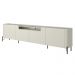 Rack Para Sala de Estar TV 75 Pol 4 Portas Pés Industrial Preto Alef I03 Luna - Lyam Decor