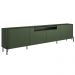 Rack Para Sala de Estar TV 75 Pol 4 Portas Pés Industrial Preto Alef I03 Musgo - Lyam Decor