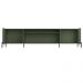 Rack Para Sala de Estar TV 75 Pol 4 Portas Pés Industrial Preto Alef I03 Musgo - Lyam Decor