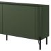 Rack Para Sala de Estar TV 75 Pol 4 Portas Pés Industrial Preto Alef I03 Musgo - Lyam Decor