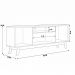 Rack Para Sala de Estar TV 75 Pol Pés Retrô Eller L05 Nature Off White - Lyam Decor