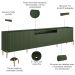 Rack Para Sala de Estar TV 85 Pol 4 Portas Brise Pés Industrial Dourado Alef I03 Musgo - Lyam Decor