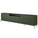Rack Para Sala de Estar TV 85 Pol 4 Portas Brise Pés Industrial Dourado Alef I03 Musgo - Lyam Decor