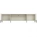 Rack Para Sala de Estar TV 85 Pol 4 Portas Brise Pés Industrial Preto Alef I03 Luna - Lyam Decor