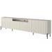Rack Para Sala de Estar TV 85 Pol 4 Portas Brise Pés Industrial Preto Alef I03 Luna - Lyam Decor
