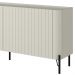 Rack Para Sala de Estar TV 85 Pol 4 Portas Brise Pés Industrial Preto Alef I03 Luna - Lyam Decor