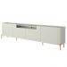 Rack Para Sala de Estar TV 85 Pol 4 Portas Pés Industrial Dourado Alef I03 Luna - Lyam Decor