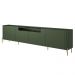 Rack Para Sala de Estar TV 85 Pol 4 Portas Pés Industrial Dourado Alef I03 Musgo - Lyam Decor