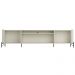 Rack Para Sala de Estar TV 85 Pol 4 Portas Pés Industrial Preto Alef I03 Luna - Lyam Decor