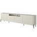 Rack Para Sala de Estar TV 85 Pol 4 Portas Pés Industrial Preto Alef I03 Luna - Lyam Decor