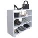 Sapateira Multiuso Organizador Com 03 Prateleiras E Rodízio Pérola L03 Branco - Lyam Decor