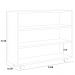Sapateira Multiuso Organizador Com 03 Prateleiras E Rodízio Pérola L03 Branco - Lyam Decor