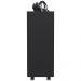 Sapateira Multiuso Organizador Com 03 Prateleiras E Rodízio Pérola L03 Preto - Lyam Decor
