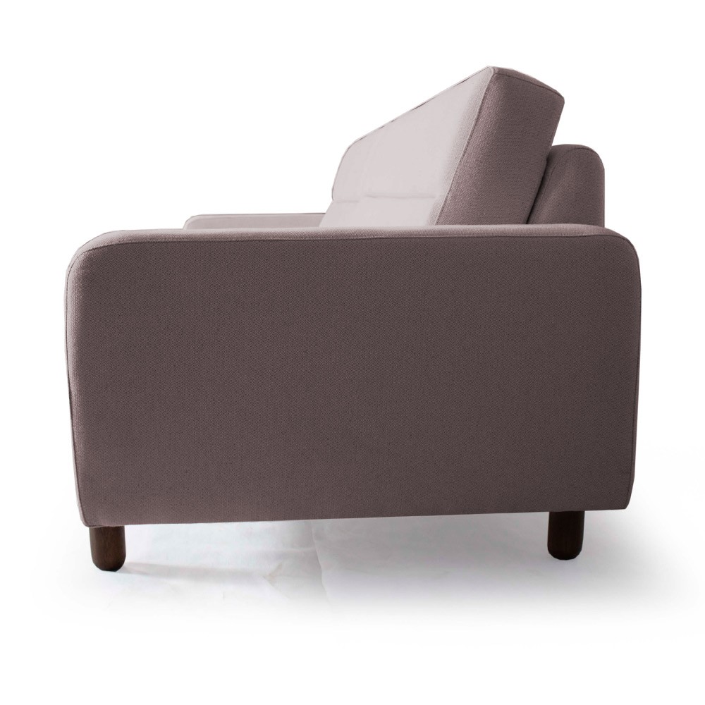 Sofá 02 Lugares Para Sala de Estar Marvin 150 cm D02 Veludo Rosê C-305 - Lyam Decor